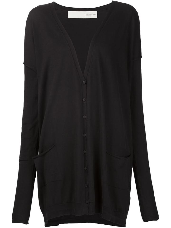 Isabel Benenato Oversized Button Cardigan