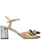 Rochas Embellished Sandals - Multicolour
