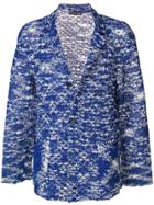 Issey Miyake Vintage Knitted Paper Jacket - Blue