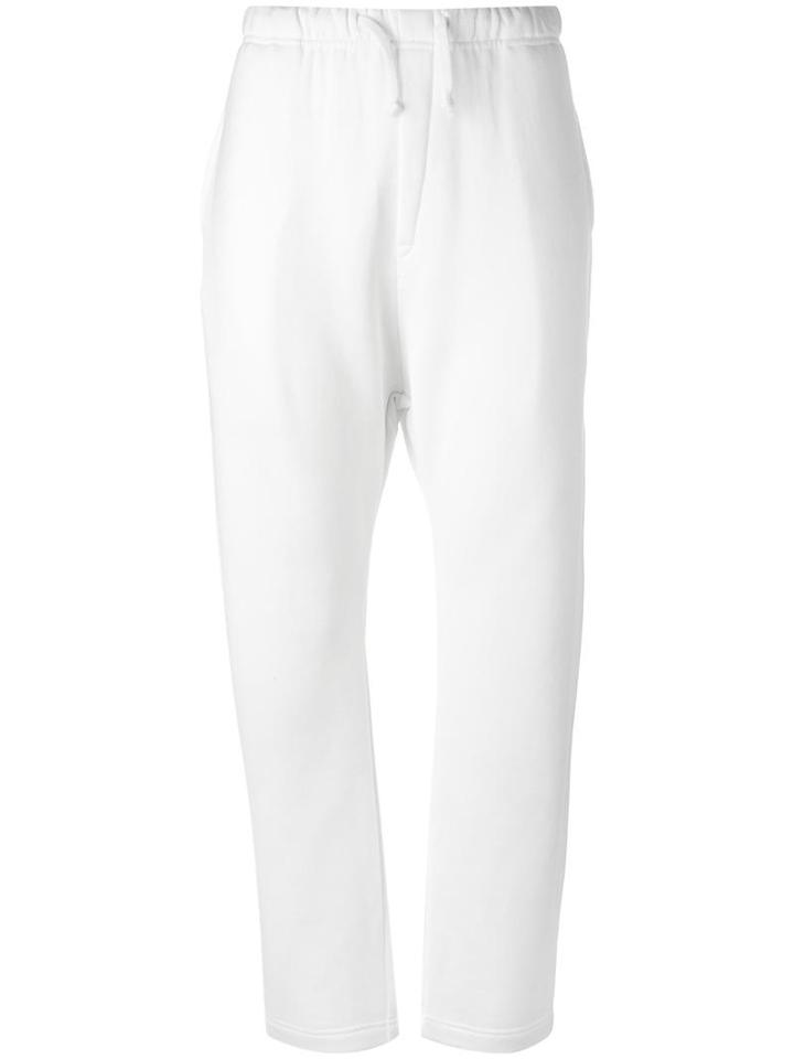 Haus By Ggdb Straight Trousers, Women's, Size: Small, White, Cotton/polyamide