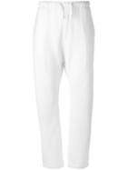 Haus By Ggdb Straight Trousers, Women's, Size: Small, White, Cotton/polyamide