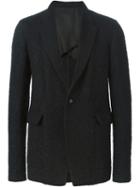 Rick Owens Knit Blazer, Men's, Size: 48, Black, Cotton/nylon/cupro/virgin Wool