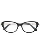Cartier 'panthere' Optical Glasses, Black, Acetate/metal (other)/palladium