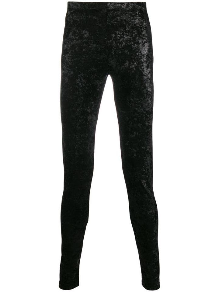 Comme Des Garçons Homme Plus Velvet Leggings - Black