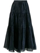 Ulla Johnson Flared Midi Skirt - Blue