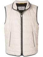 Canali Quilted Gilet - Nude & Neutrals