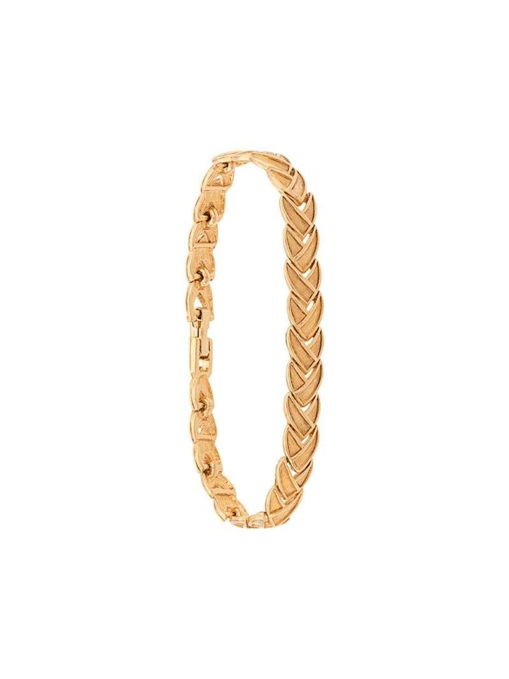 Susan Caplan Vintage 1980's D'orlan Weave Bracelet - Gold