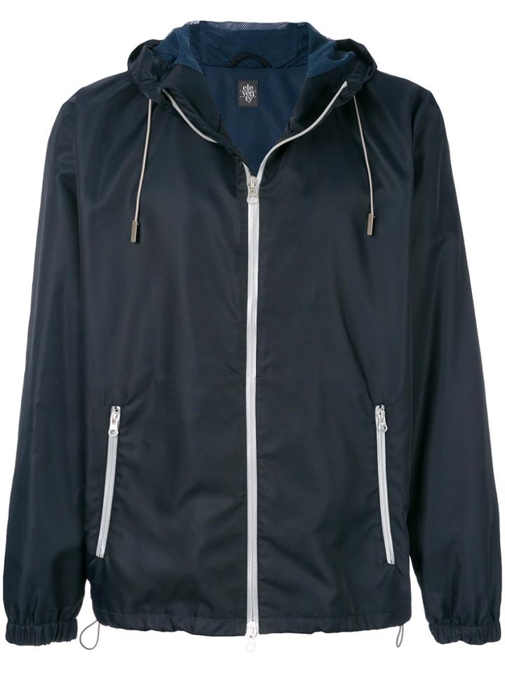 Eleventy Hooded Jacket - Blue