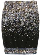 Leonard Embellished Mini Skirt - Black