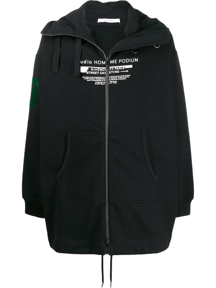Givenchy Studio Print Hoodie - Black