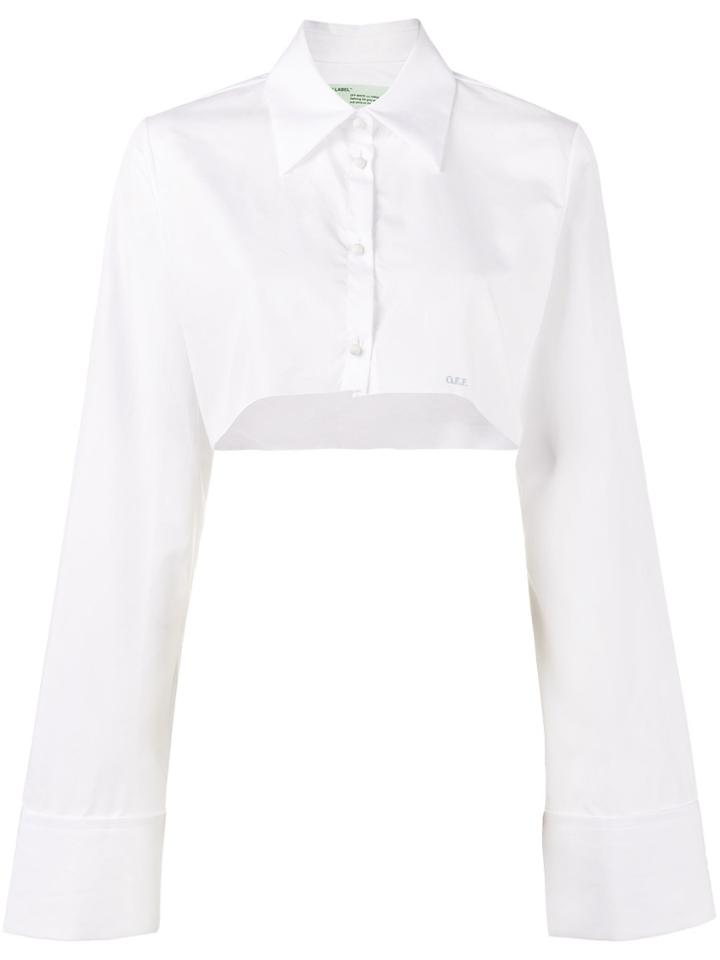 Off-white Cropped Buttoned Shirt
