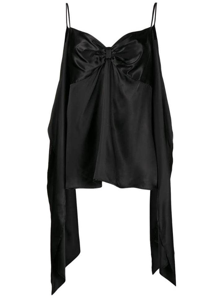 Mm6 Maison Margiela Draped Slip Vest - Black