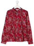 Bonpoint Teen Myriam Paisley Blouse - Red