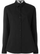 Burberry Brit Classic Shirt, Women's, Size: M, Black, Cotton/spandex/elastane
