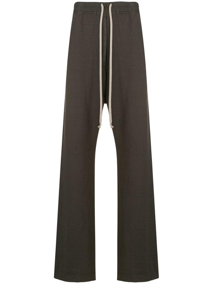 Rick Owens Drkshdw Wide Leg Drawstring Trousers - Grey