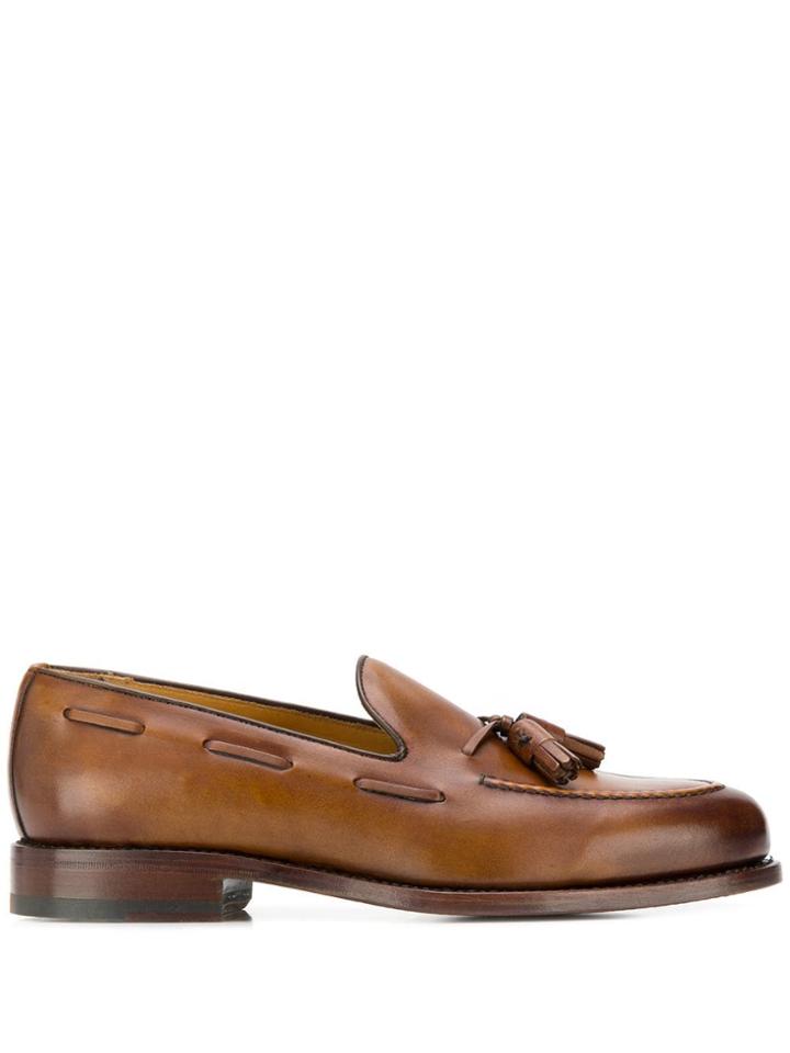 Berwick Shoes Classic Loafers With Tassel - Brown