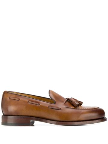 Berwick Shoes Classic Loafers With Tassel - Brown