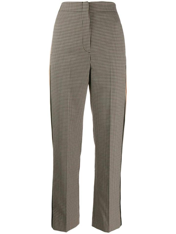 Sandro Paris Checked Trousers - Brown