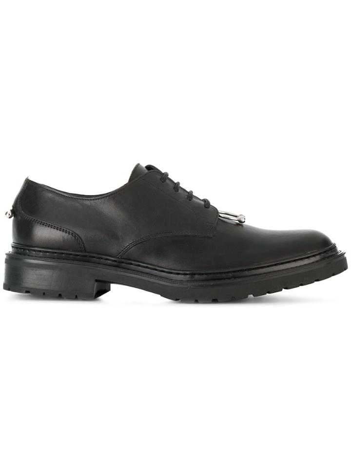 Neil Barrett Pierced Lace-up Shoes - Black