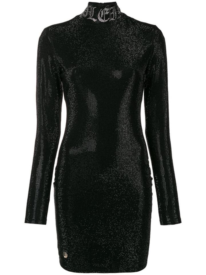 Philipp Plein Crystal-embellished Dress - Black