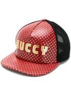Gucci Mesh-panelled Baseball Cap - Red