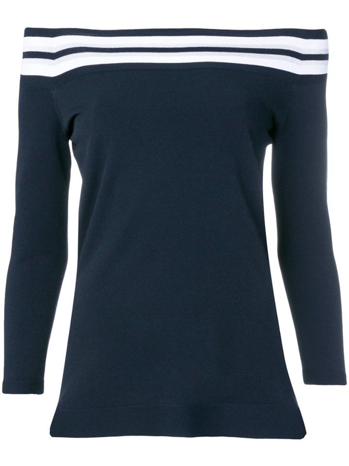 D.exterior Off Shoulder Jumper - Black