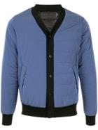 Fumito Ganryu Padded Button-front Cardigan - Blue