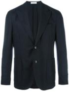 Boglioli Two Button Blazer, Men's, Size: 52, Blue, Virgin Wool/cotton/polyamide/cupro