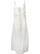 No21 Lace And Stripe Maxi Dress