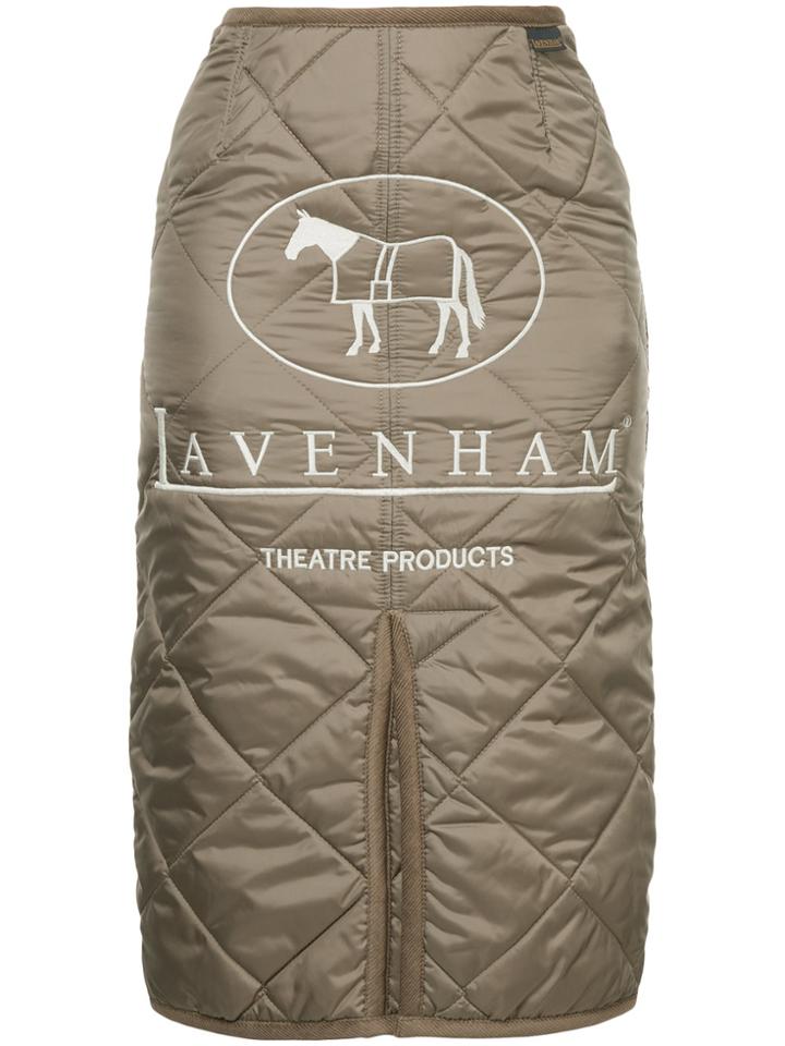 Theatre Products Quilted Pencil Skirt - Nude & Neutrals