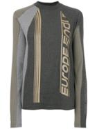 Gmbh Colour-block Logo Sweater - Grey
