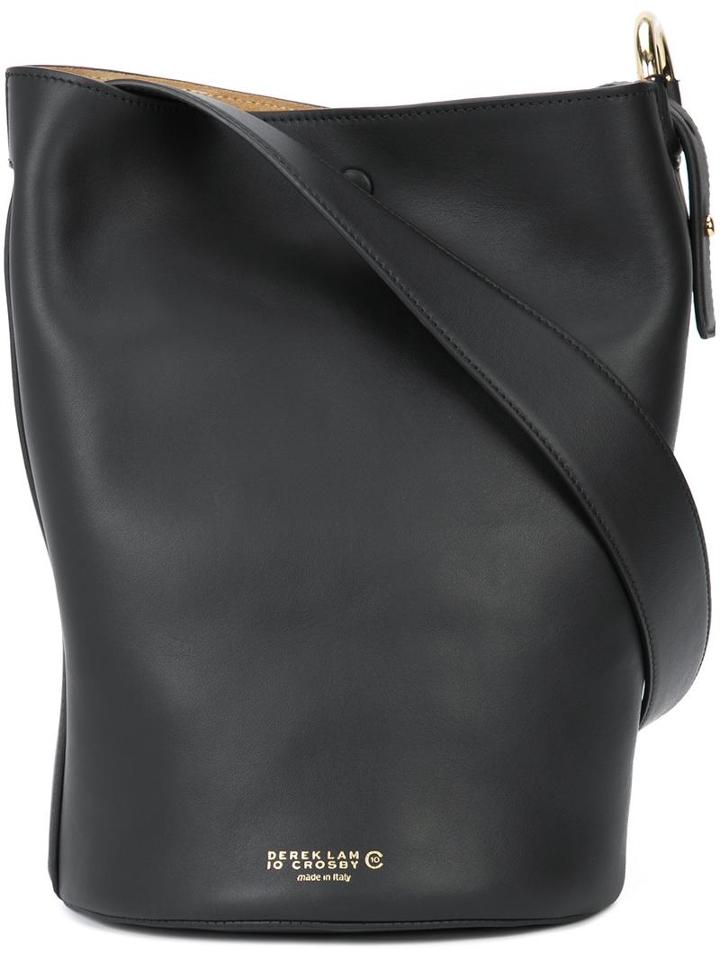 Derek Lam 10 Crosby Logo Stamp Crossbody Bag, Women's, Black, Nappa Leather
