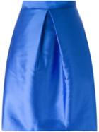 P.a.r.o.s.h. Satin A-line Skirt, Women's, Size: M, Blue, Polyester/silk/acetate/polyamide