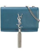 Saint Laurent Kate Chain Tassel Shoulder Bag - Blue