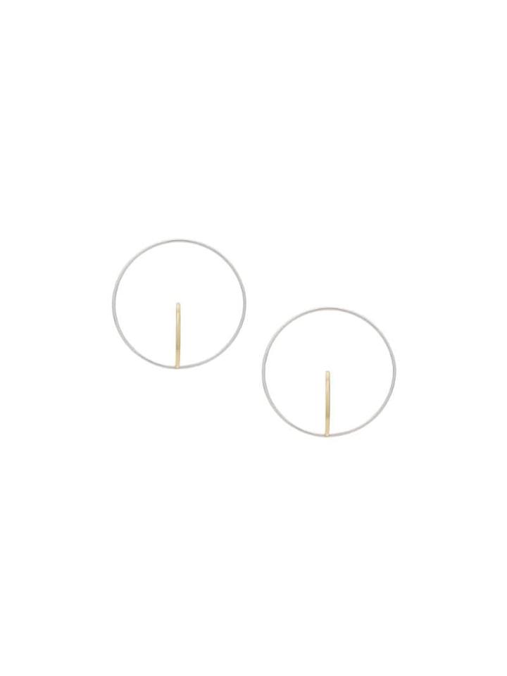 Charlotte Chesnais Gold Saturn Large Earrings - Metallic