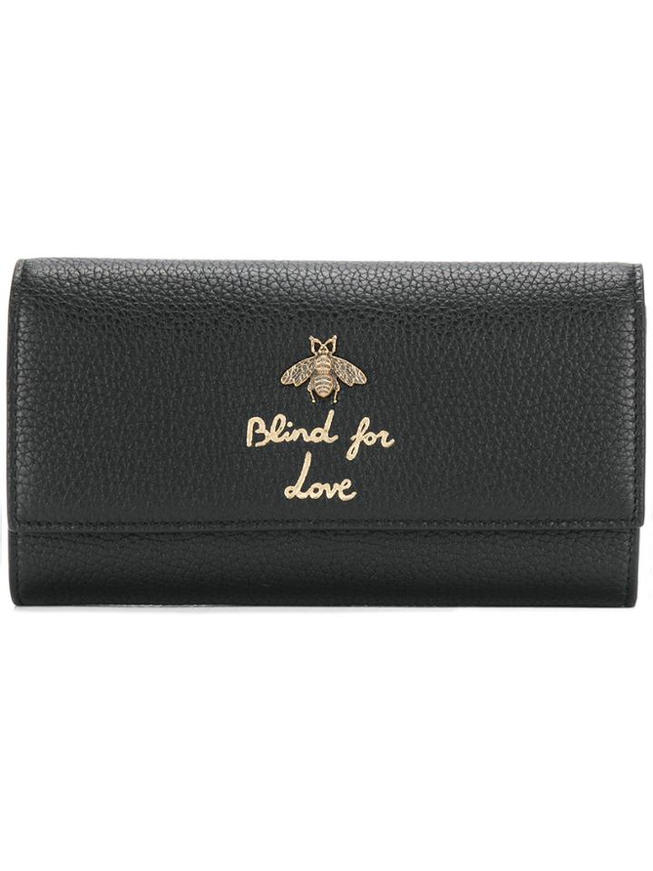 Gucci Animalier Continental Wallet - Black