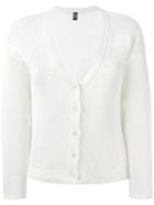 Eleventy - Buttoned Cardigan - Women - Linen/flax - L, White, Linen/flax