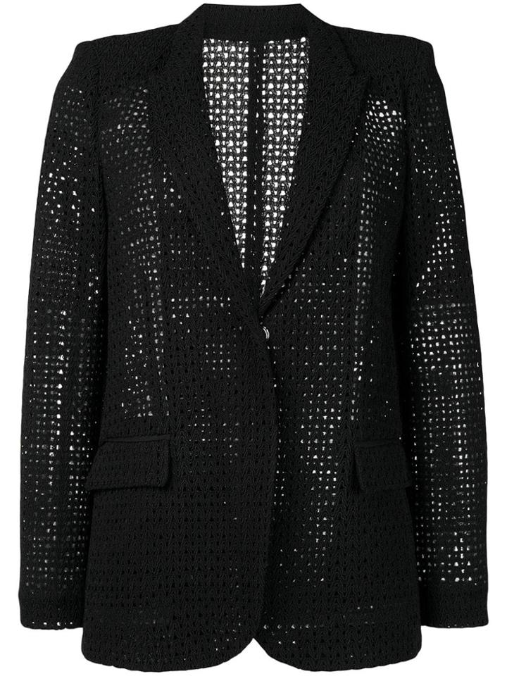 Pinko Embroidered Blazer - Black