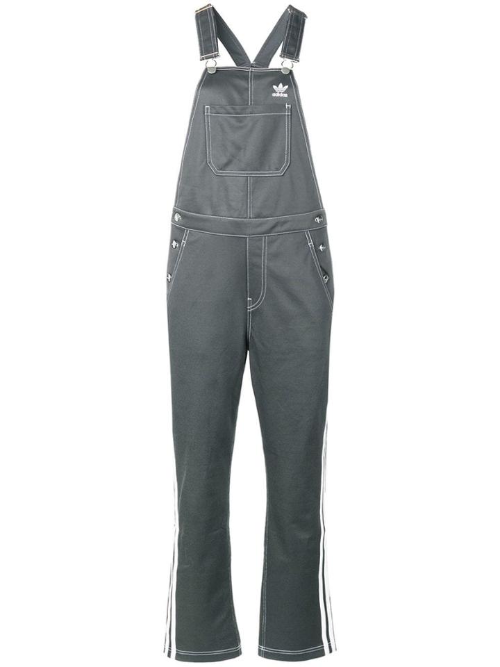 Adidas Logo Dungarees - Grey