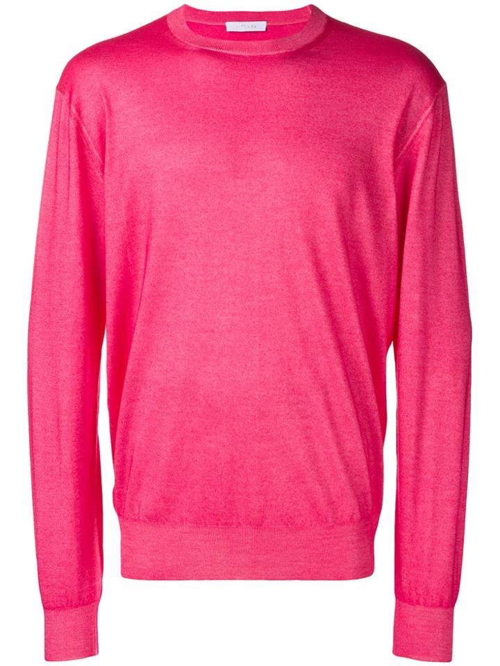 Cruciani Crew Neck Jumper - Pink & Purple