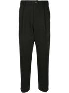 Loveless Drop-crotch Tailored Trousers - Black