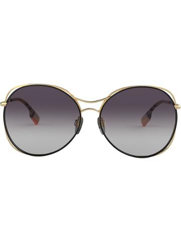 Burberry Eyewear Oversized Sunglasses - Gold