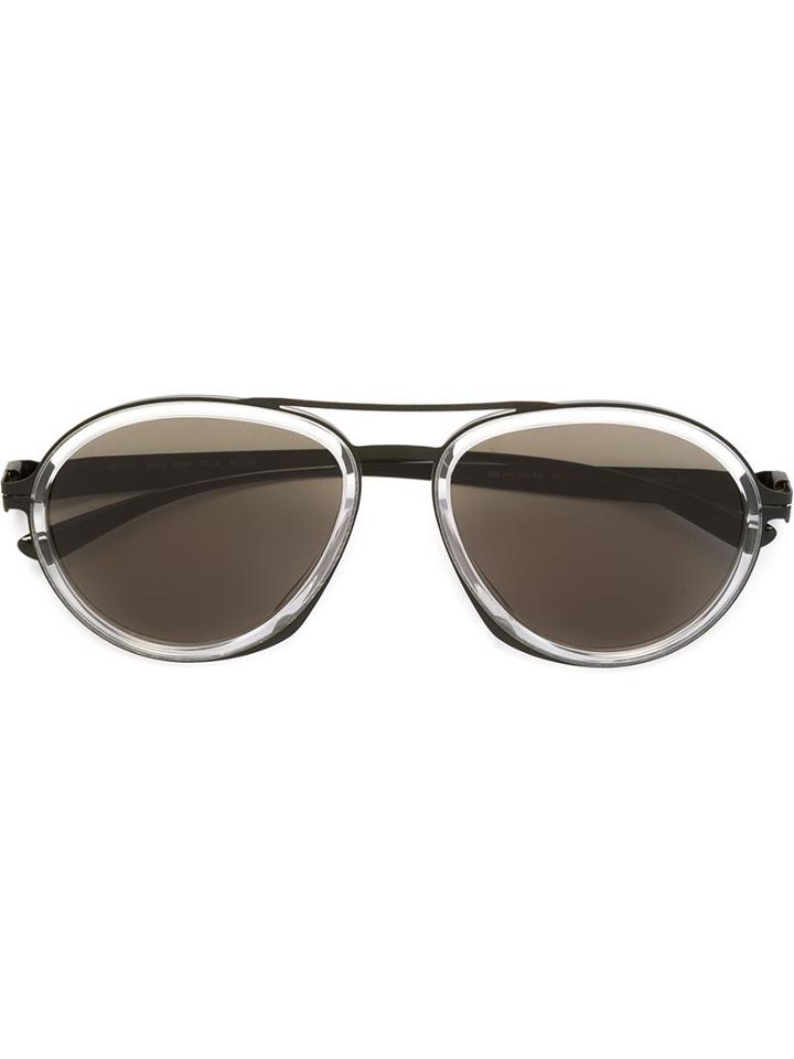 Mykita - Aviator Sunglasses - Unisex - Acetate/steel - One Size, Black, Acetate/steel