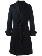 Ami Alexandre Mattiussi Double Breasted Trench Coat, Men's, Size: Xs, Blue, Cotton/polyester/acetate/wool