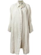 Forte Forte Back Pleat Coat, Women's, Size: I, Nude/neutrals, Linen/flax