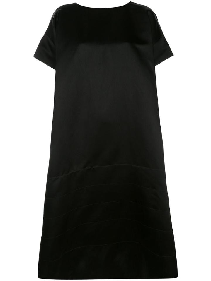 Zanini Cocoon Satin Dress - Black