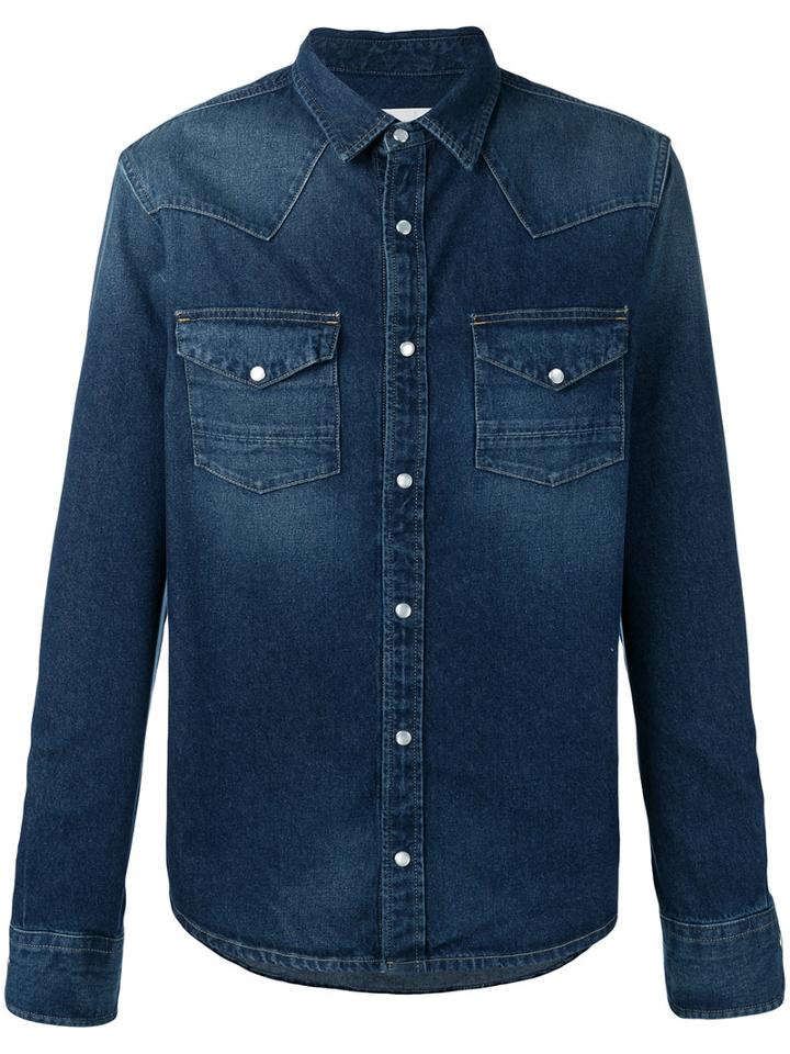 Golden Goose Deluxe Brand Denim Shirt, Men's, Size: Small, Blue, Cotton