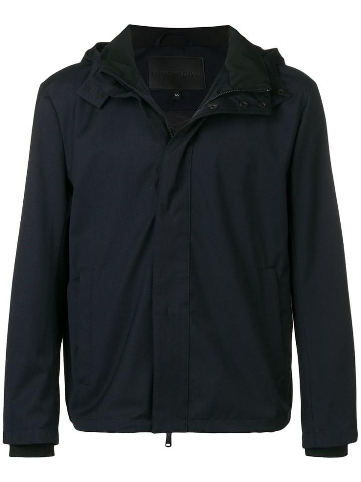 Emporio Armani Sports Hooded Jacket - Blue