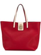 Red Valentino Beetle Twist Lock Large Tote Bag