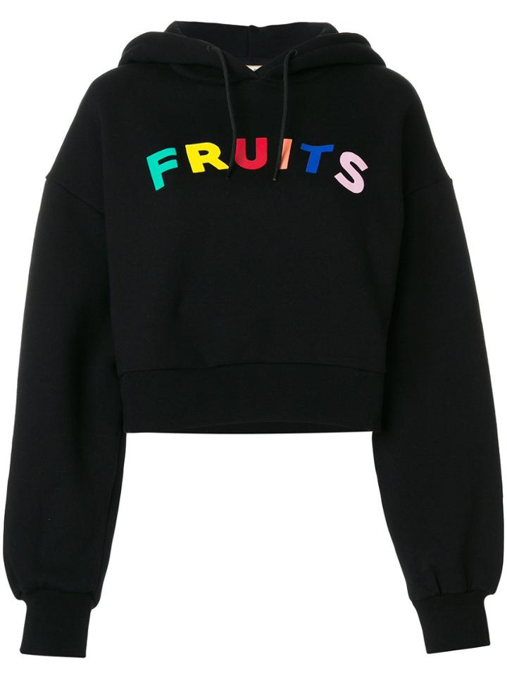 Être Cécile Fruits Hooded Sweatshirt - Black